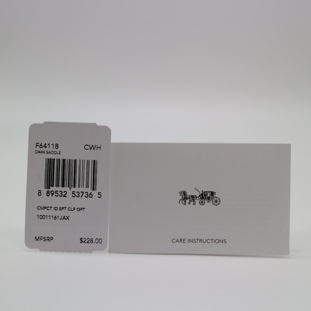 Coach Boxed Compact Id Wallet Trigger Snap Keyfob - Picture 9 of 9